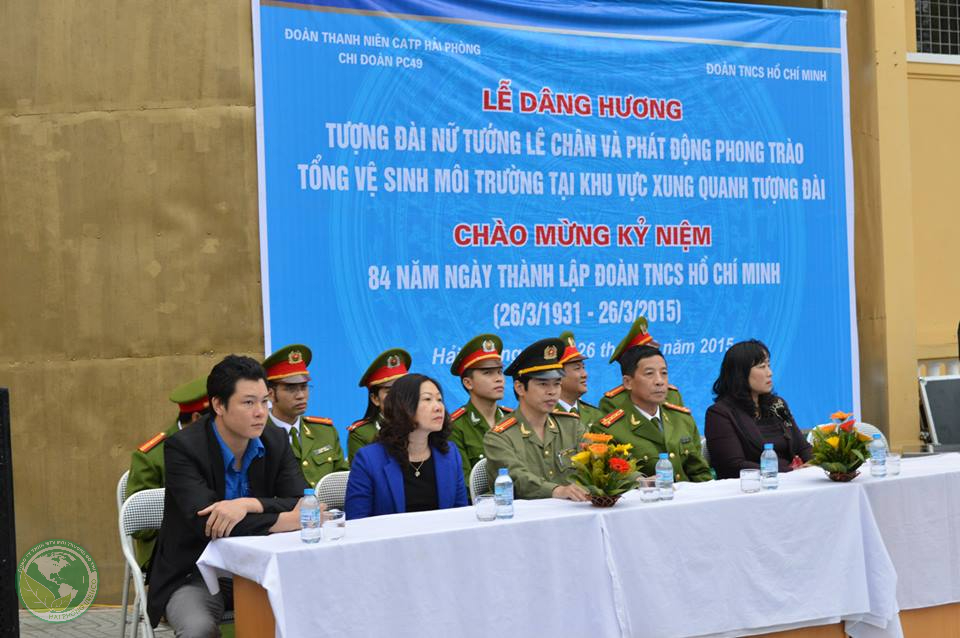 Lễ dâng hương nữ tướng Lê Chân và phát động phong trào tổng vệ sinh môi trường